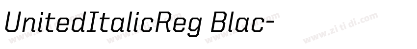 UnitedItalicReg Blac字体转换